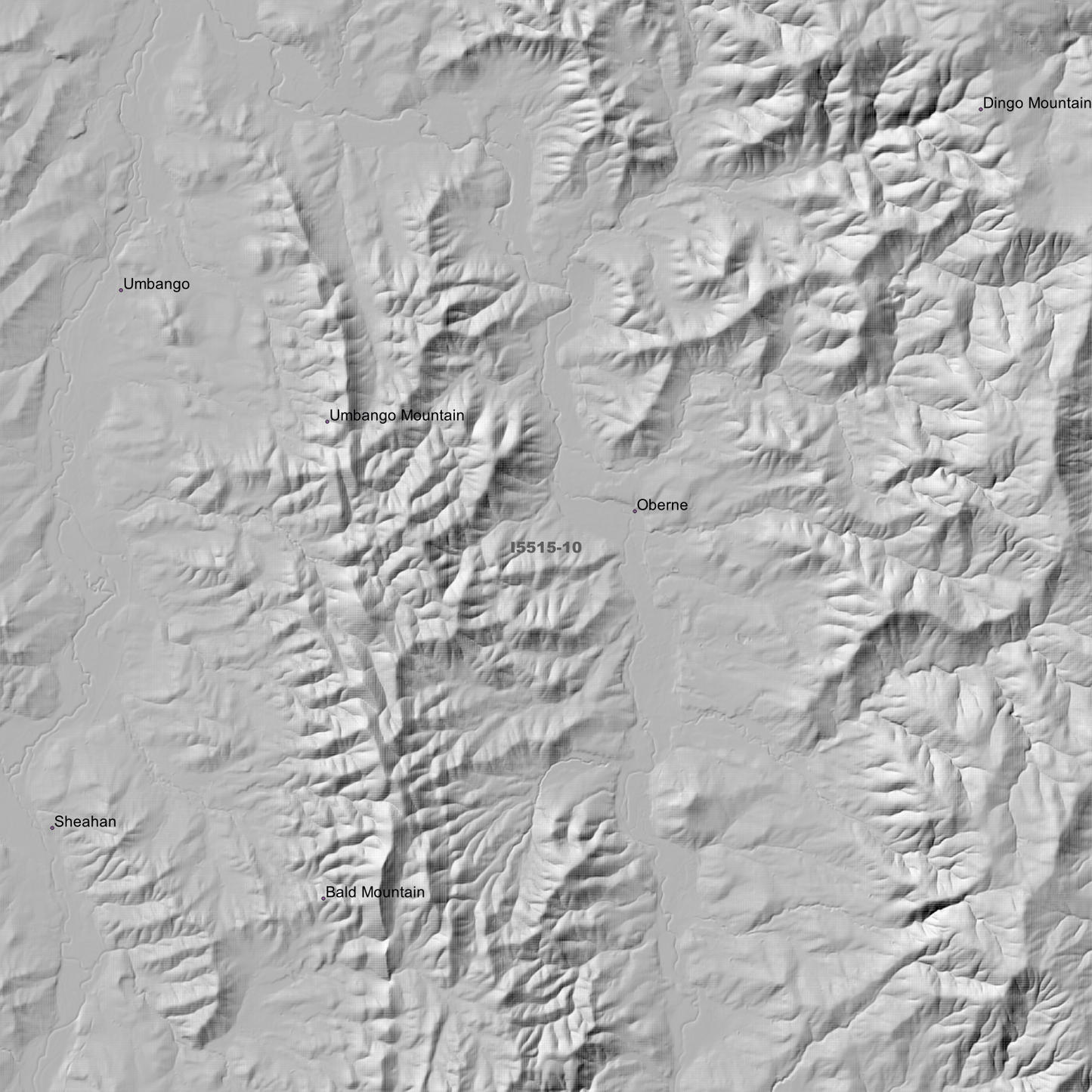 Umbango 1m & 2m Digital Elevation Models (I5515-10)