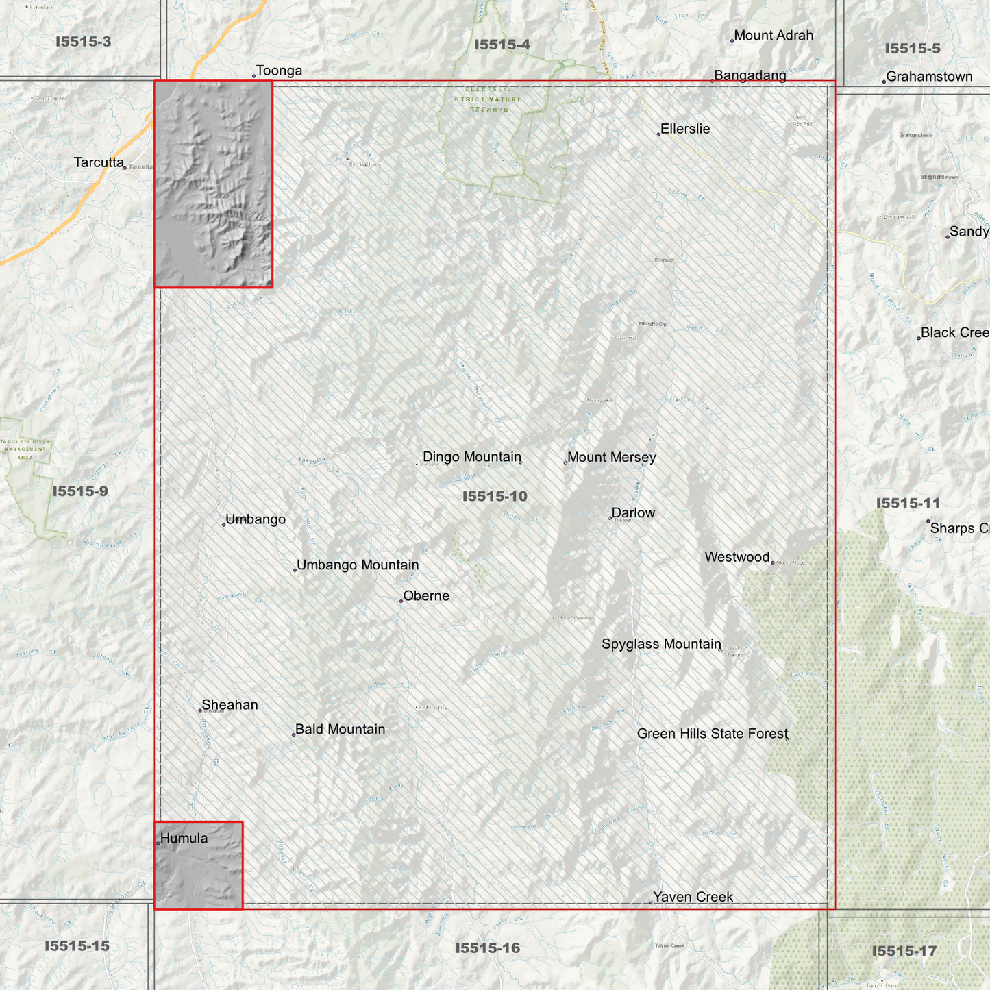 Umbango 1m & 2m Digital Elevation Models (I5515-10)