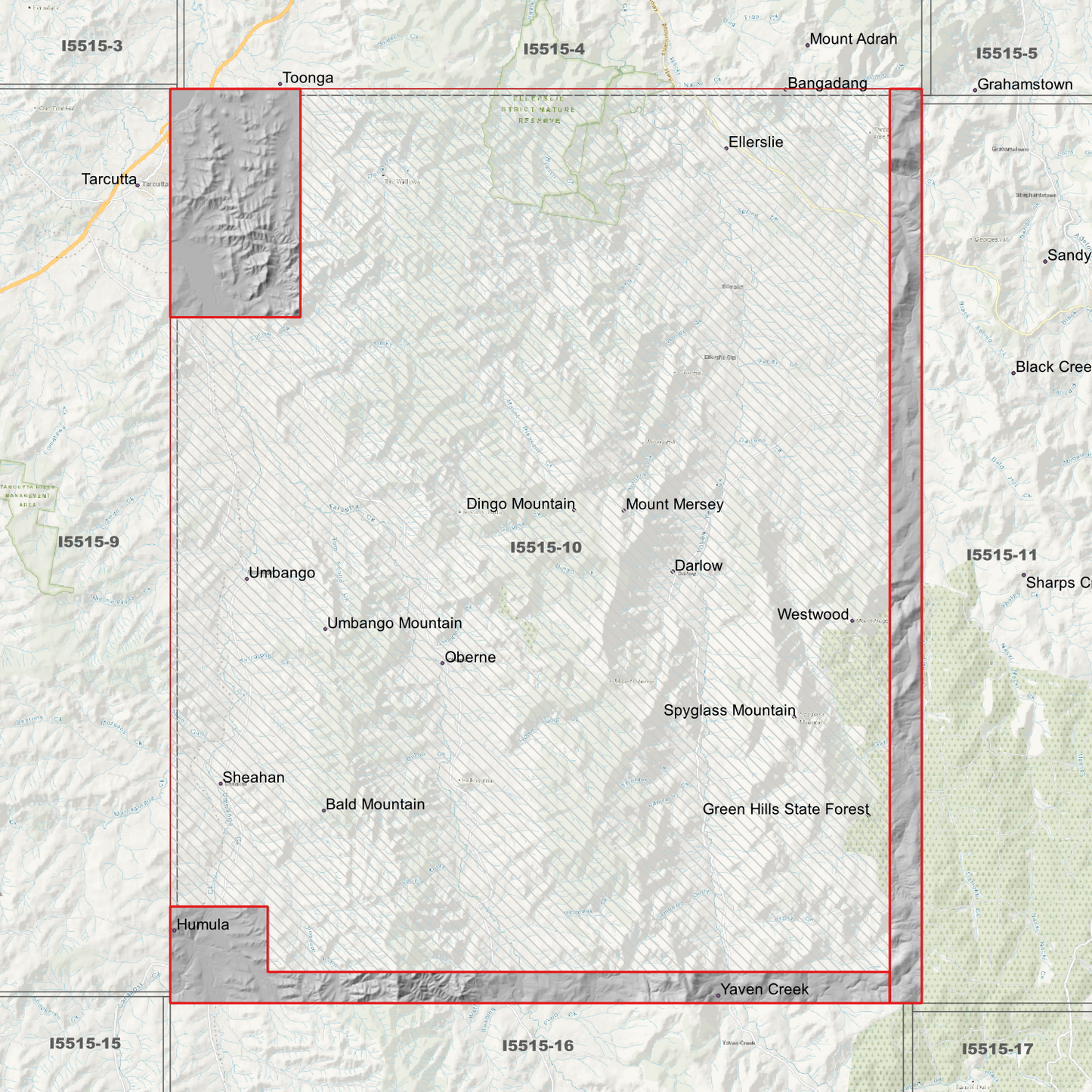 Umbango 1m & 2m Digital Elevation Models (I5515-10)