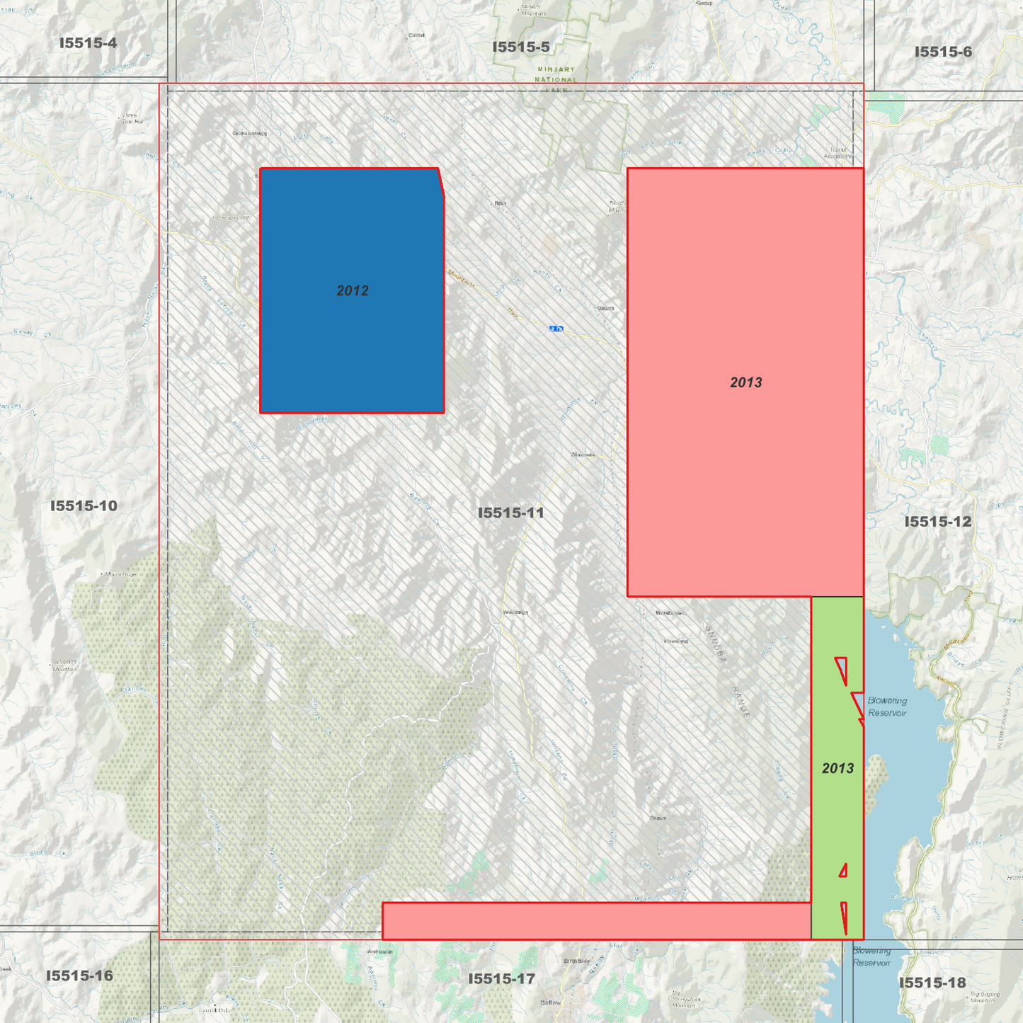 Tumut 1m & 2m Digital Elevation Models (I5515-11)