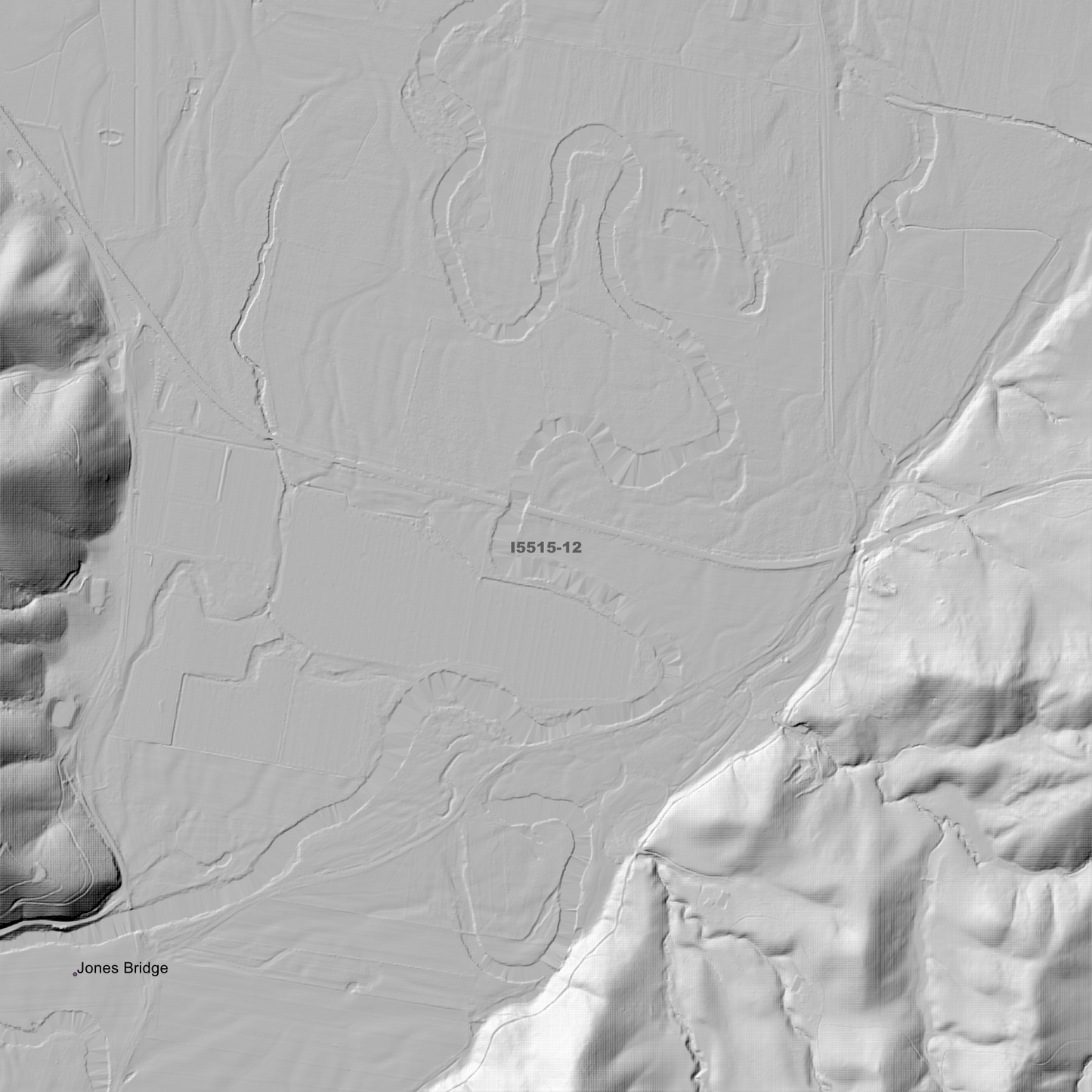Blowering 1m & 2m Digital Elevation Models (I5515-12)