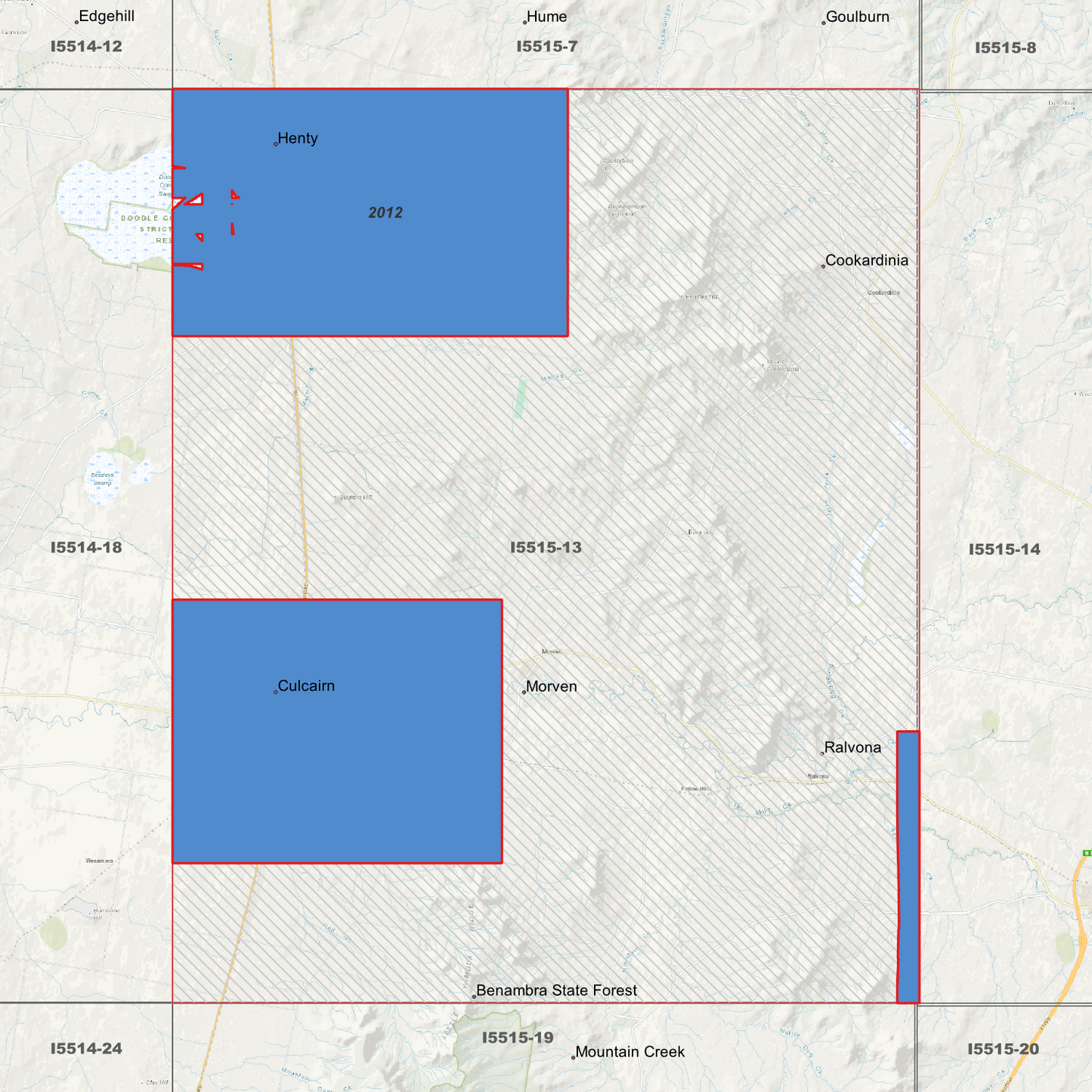 Henty 1m & 5m Digital Elevation Models (I5515-13)