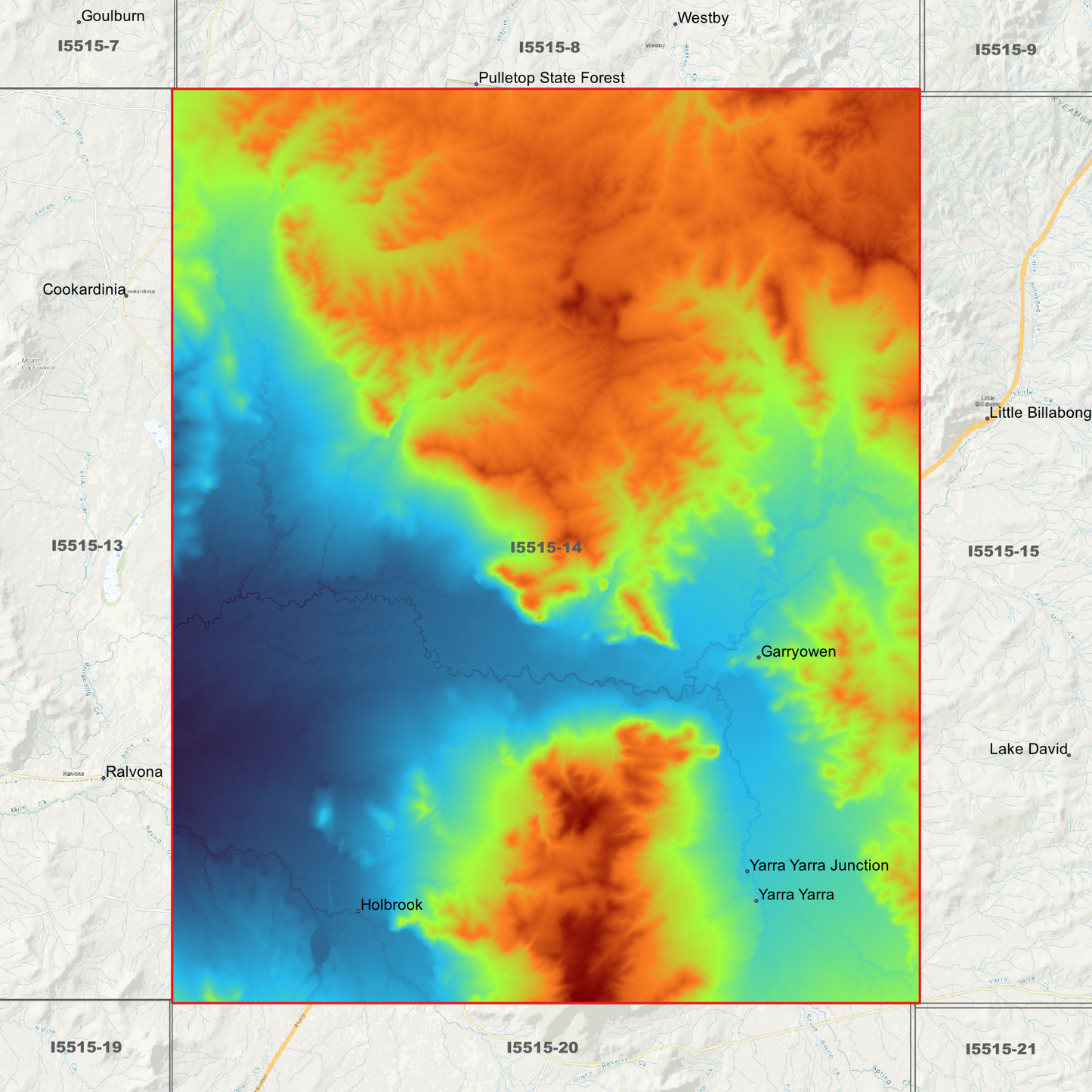 Holbrook 1m, 2m & 5m Digital Elevation Models (I5515-14)
