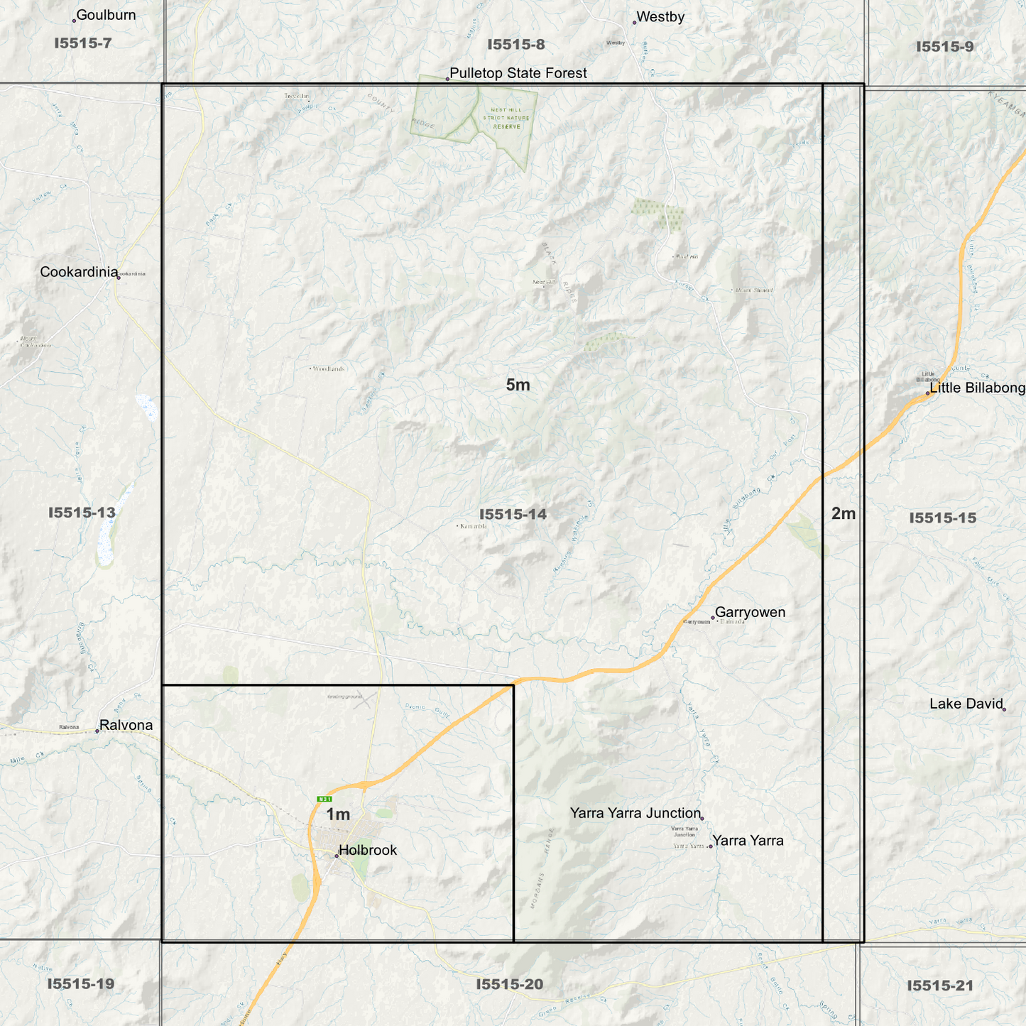 Holbrook 1m, 2m & 5m Digital Elevation Models (I5515-14)