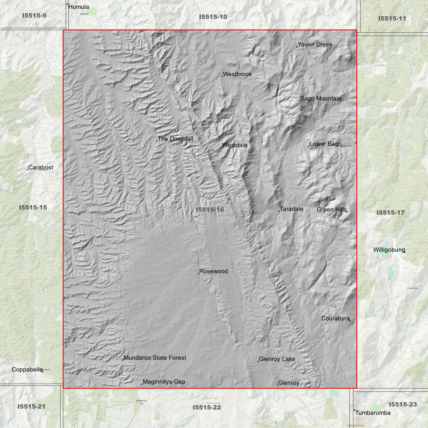 Mundaroo 2m Digital Elevation Models (I5515-16)