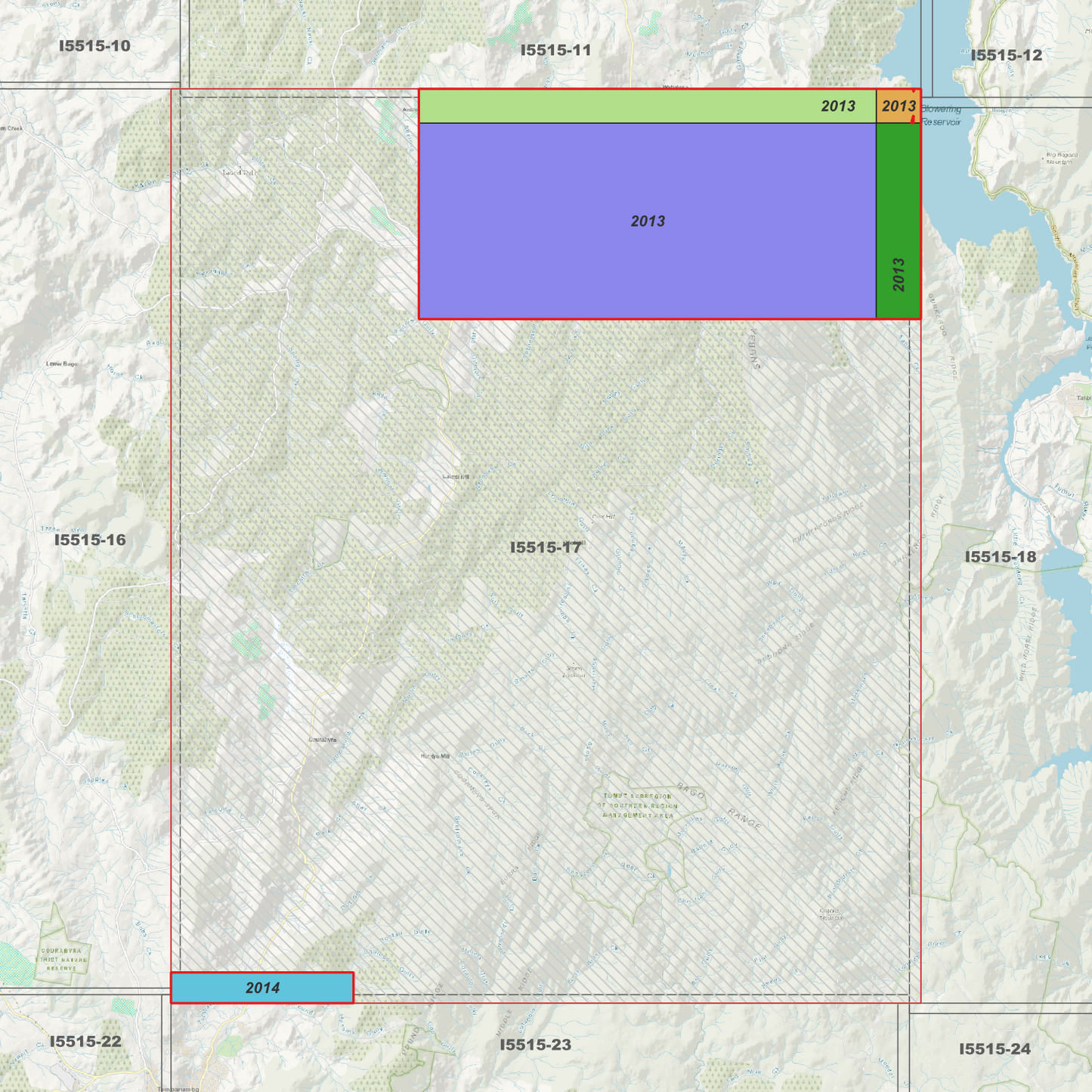Batlow 1m & 2m Digital Elevation Models (I5515-17)