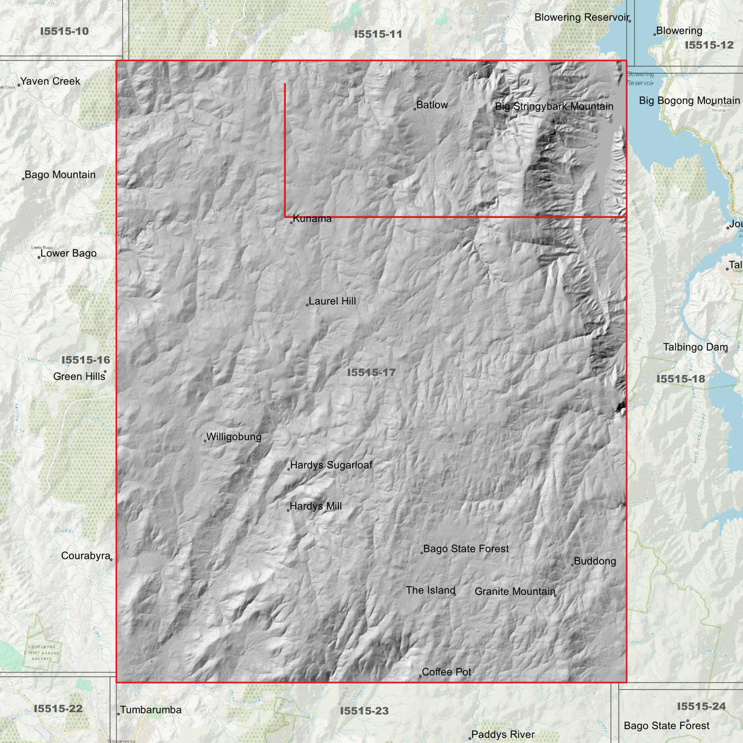 Batlow 1m & 2m Digital Elevation Models (I5515-17)