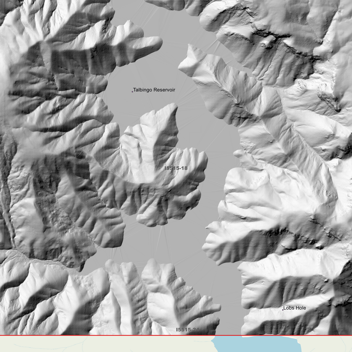 Talbingo 1m & 2m Digital Elevation Models (I5515-18)