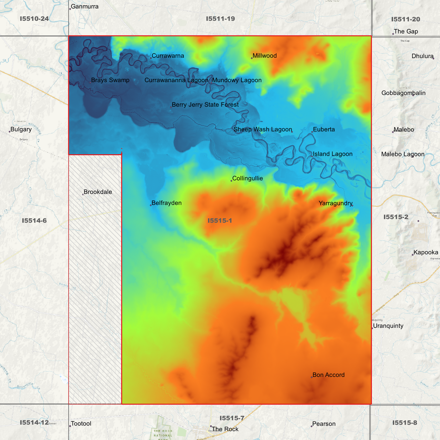 Collingullie 1m & 5m Digital Elevation Models (I5515-1)