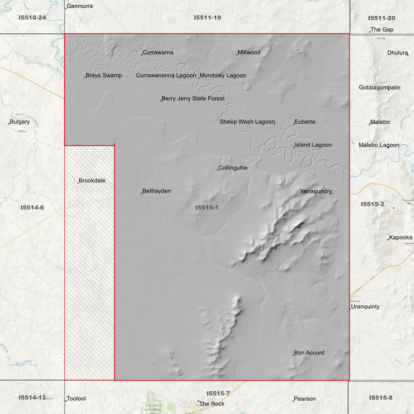 Collingullie 1m & 5m Digital Elevation Models (I5515-1)