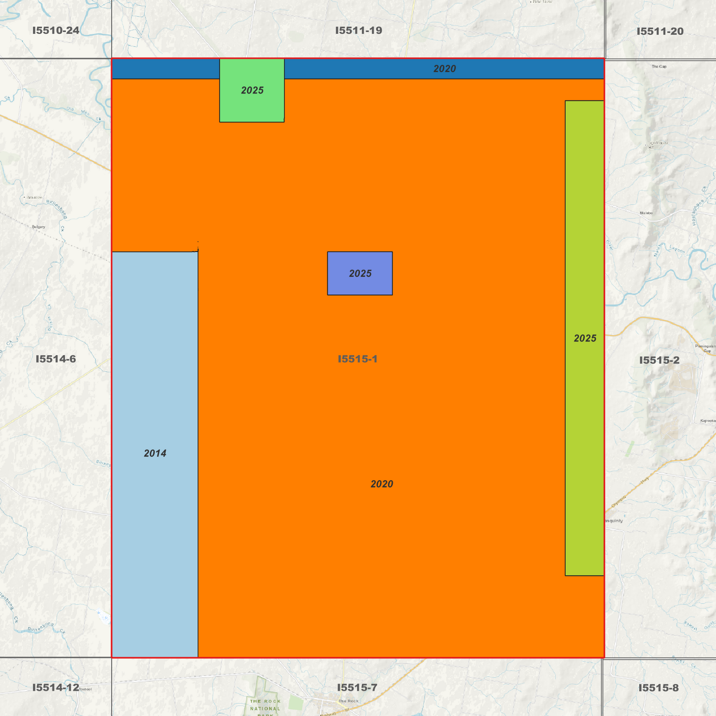 Collingullie 1m & 5m Digital Elevation Models (I5515-1)