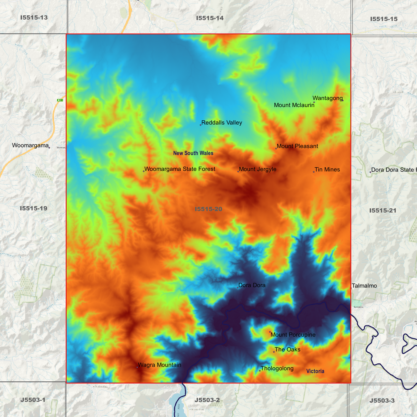 Porcupine 1m, 2m & 5m Digital Elevation Models (I5515-20)