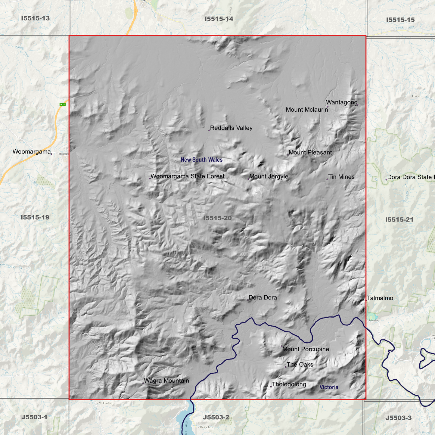 Porcupine 1m, 2m & 5m Digital Elevation Models (I5515-20)
