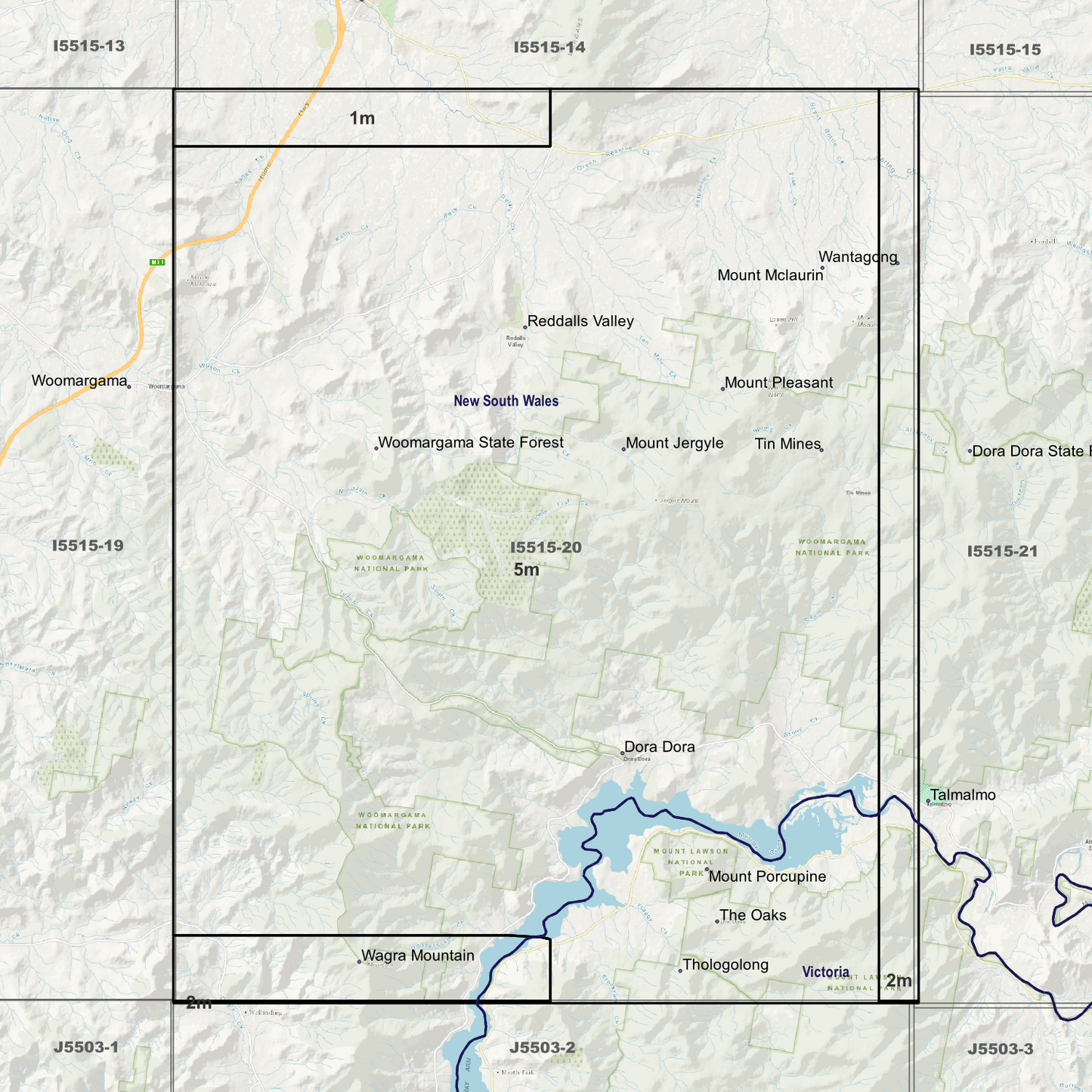 Porcupine 1m, 2m & 5m Digital Elevation Models (I5515-20)