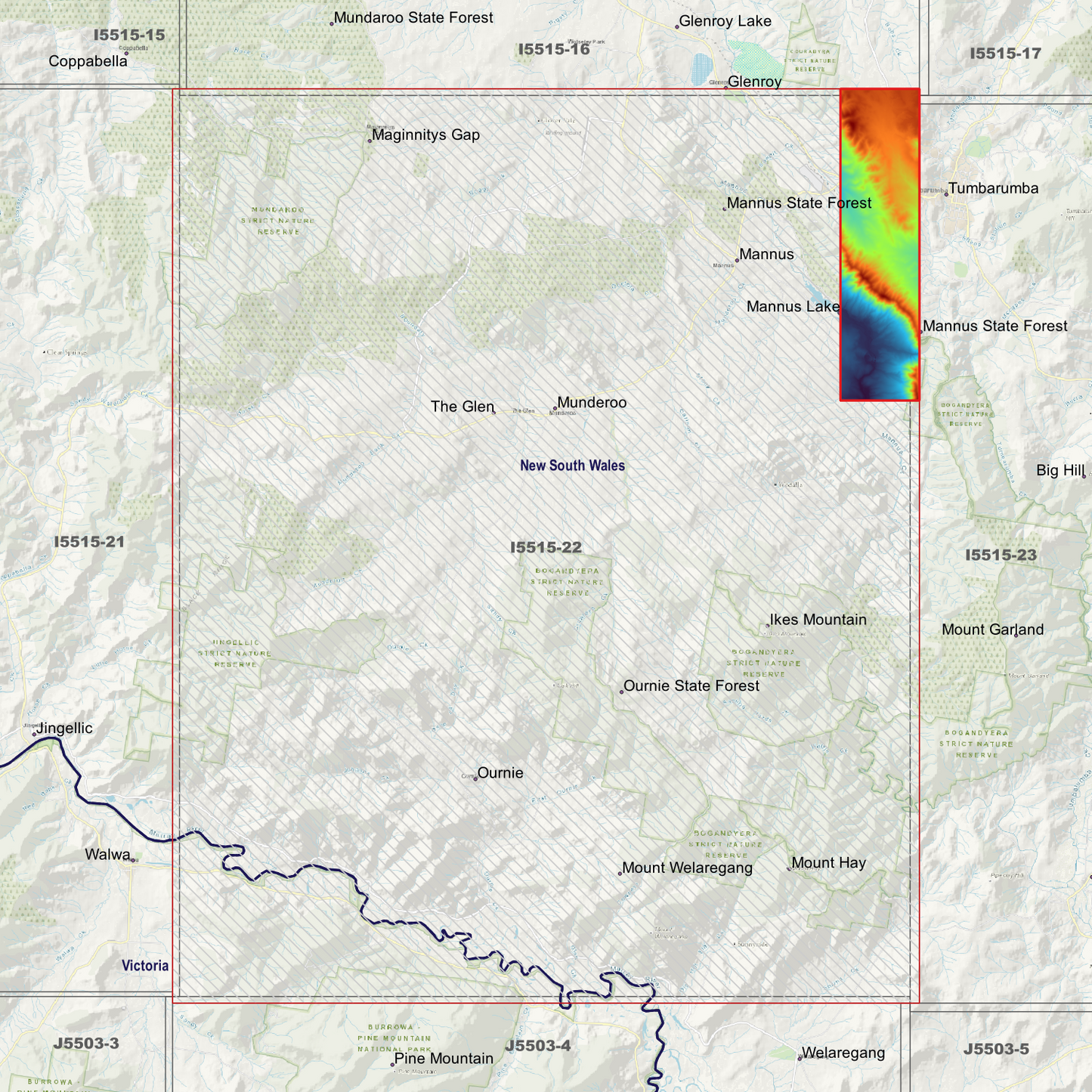 Mannus 1m & 2m Digital Elevation Models (I5515-22)