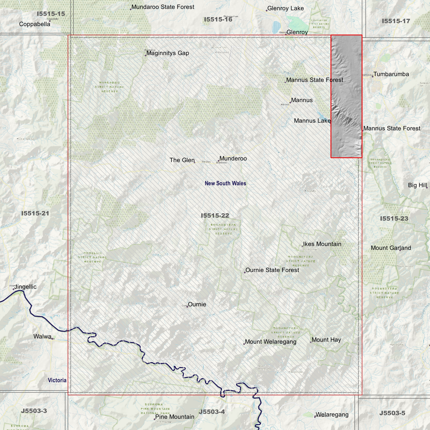 Mannus 1m & 2m Digital Elevation Models (I5515-22)