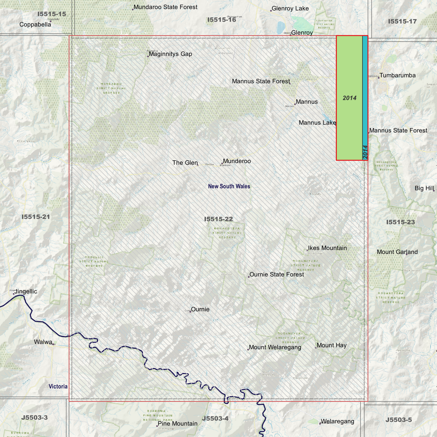 Mannus 1m & 2m Digital Elevation Models (I5515-22)