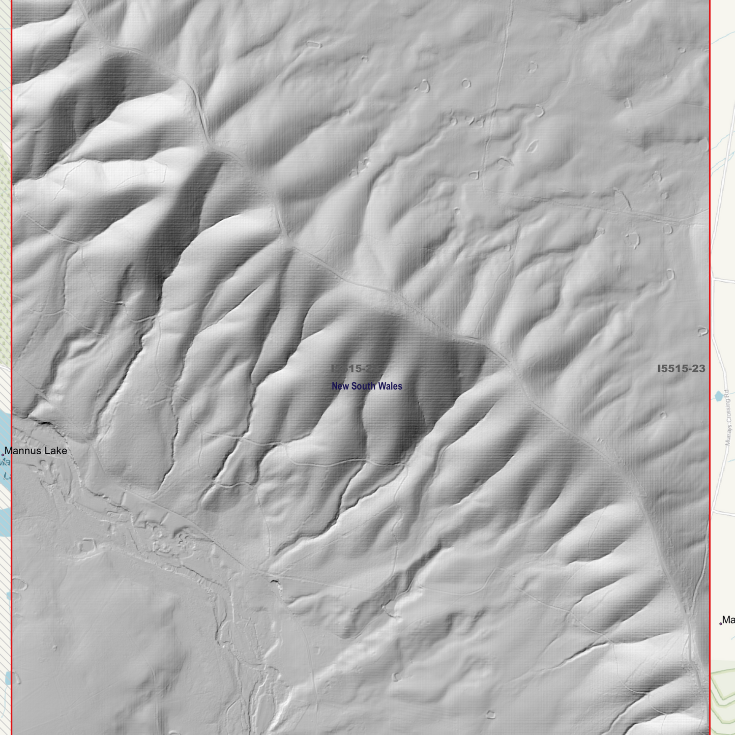 Mannus 1m & 2m Digital Elevation Models (I5515-22)