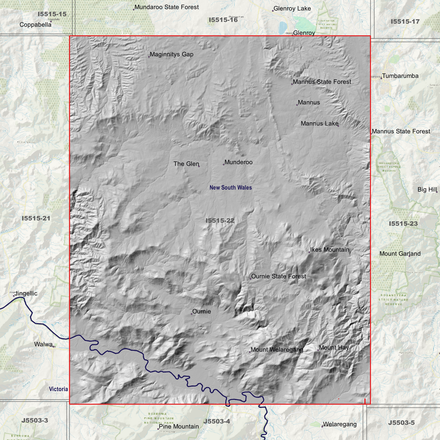 Mannus 1m & 2m Digital Elevation Models (I5515-22)