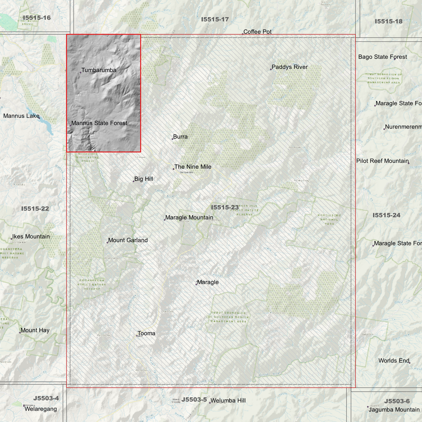 Tumbarumba 1m & 2m Digital Elevation Models (I5515-23)