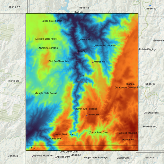 Cabramurra 2m Digital Elevation Models (I5515-24)