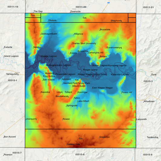 Wagga Wagga 1m Digital Elevation Models (I5515-2)