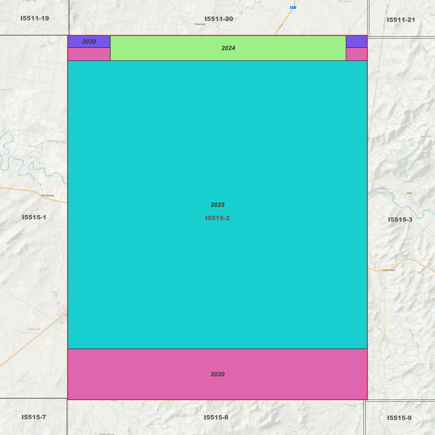 Wagga Wagga 1m Digital Elevation Models (I5515-2)