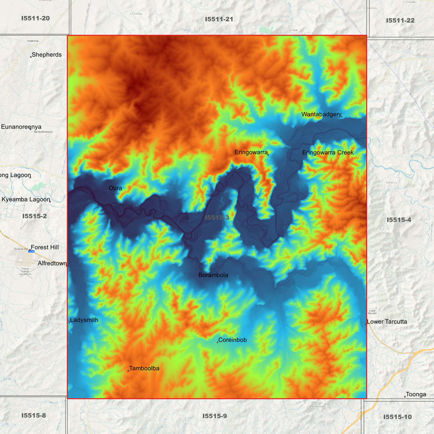 Eringowarra 1m Digital Elevation Models (I5515-3)