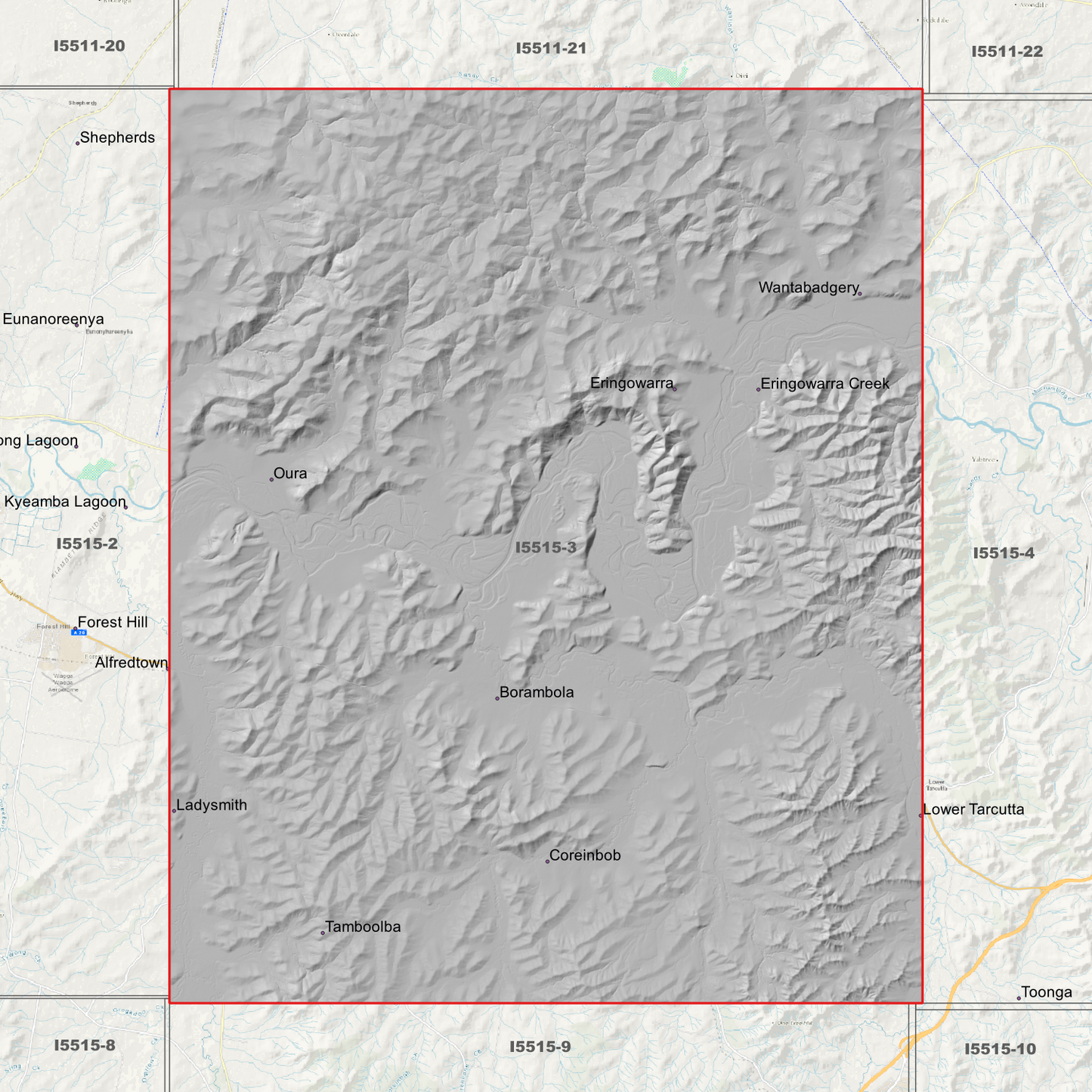 Eringowarra 1m Digital Elevation Models (I5515-3)