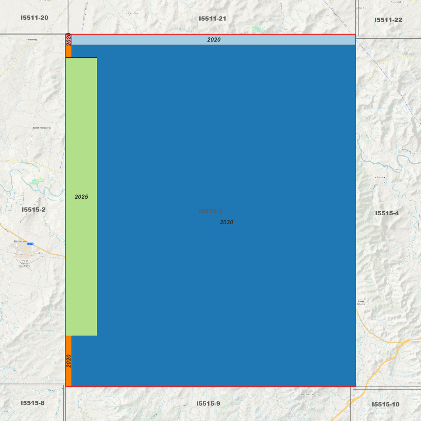 Eringowarra 1m Digital Elevation Models (I5515-3)