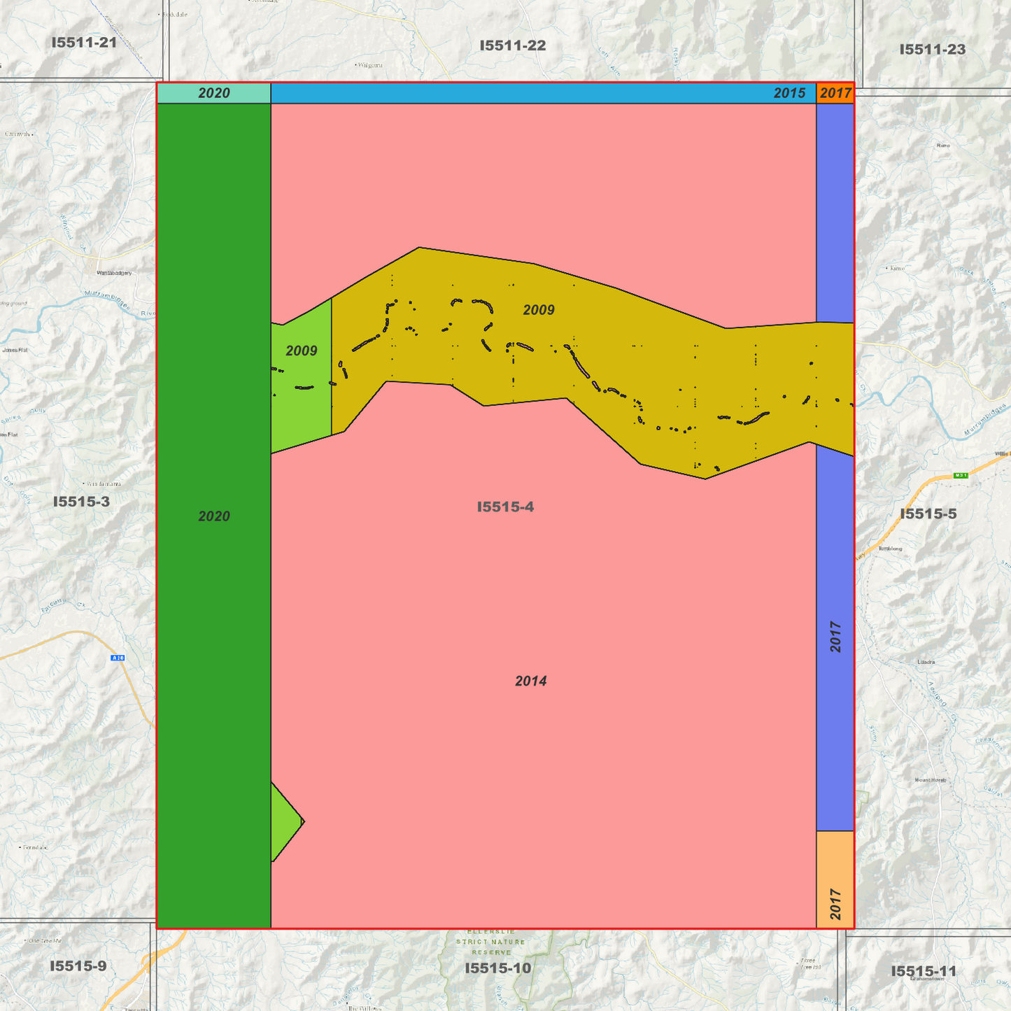 Nangus 1m, 2m & 5m Digital Elevation Models (I5515-4)