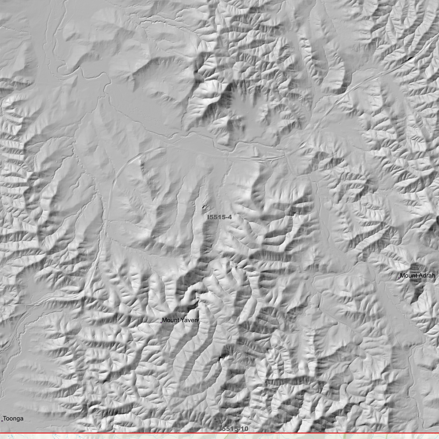 Nangus 1m, 2m & 5m Digital Elevation Models (I5515-4)