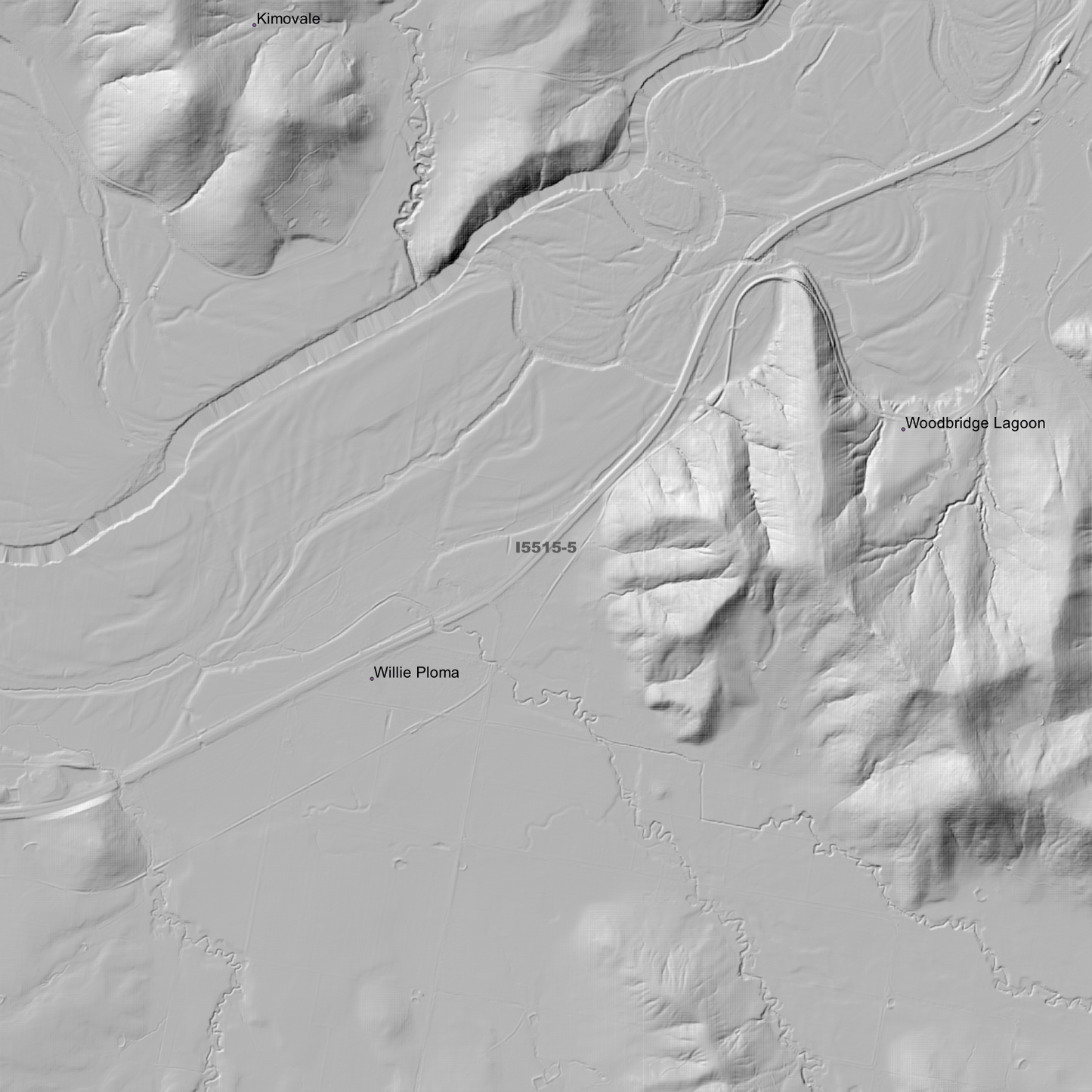 Gundagai 1m & 2m Digital Elevation Models (I5515-5)