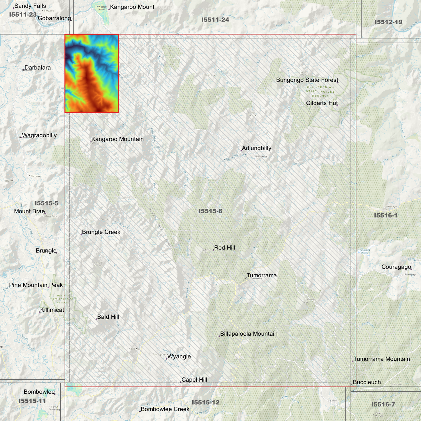 Billapaloola 1m & 2m Digital Elevation Models (I5515-6)