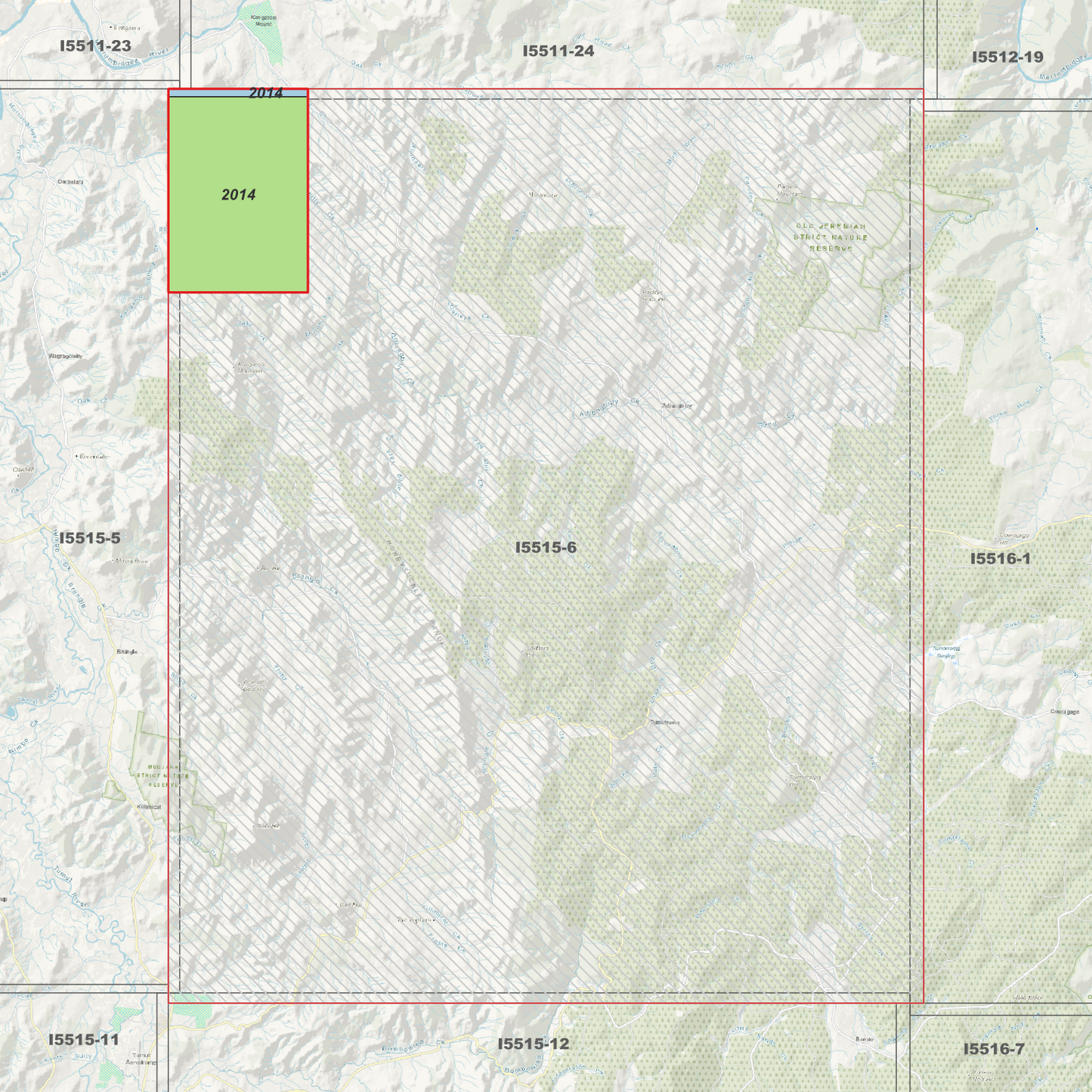 Billapaloola 1m & 2m Digital Elevation Models (I5515-6)
