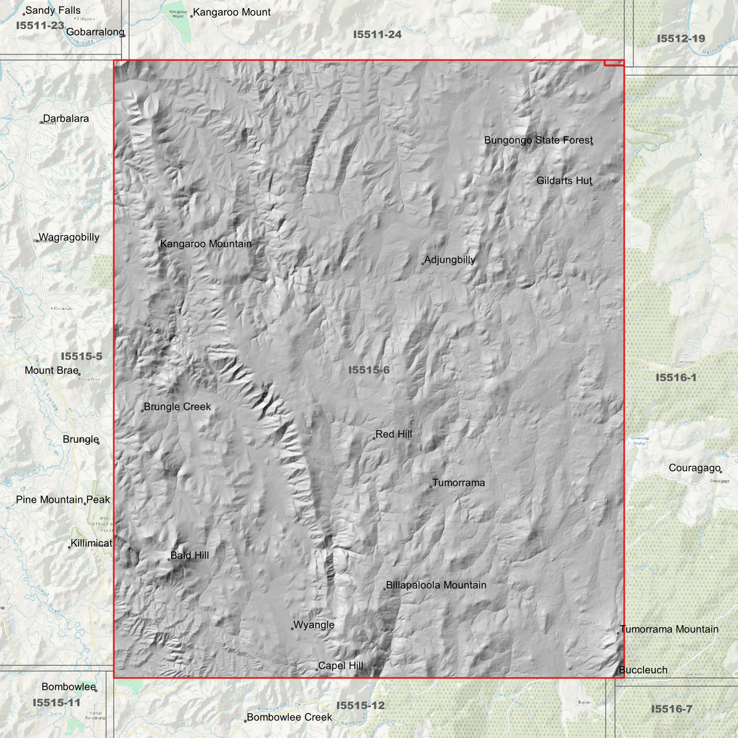 Billapaloola 1m & 2m Digital Elevation Models (I5515-6)