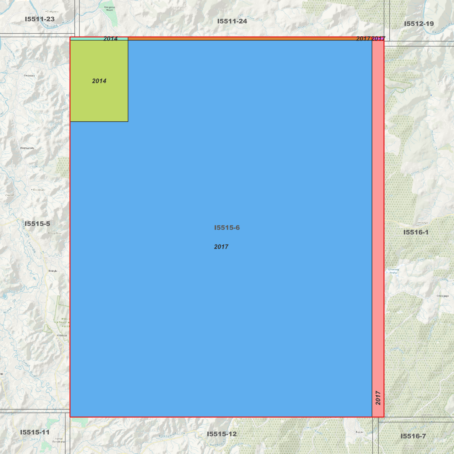 Billapaloola 1m & 2m Digital Elevation Models (I5515-6)