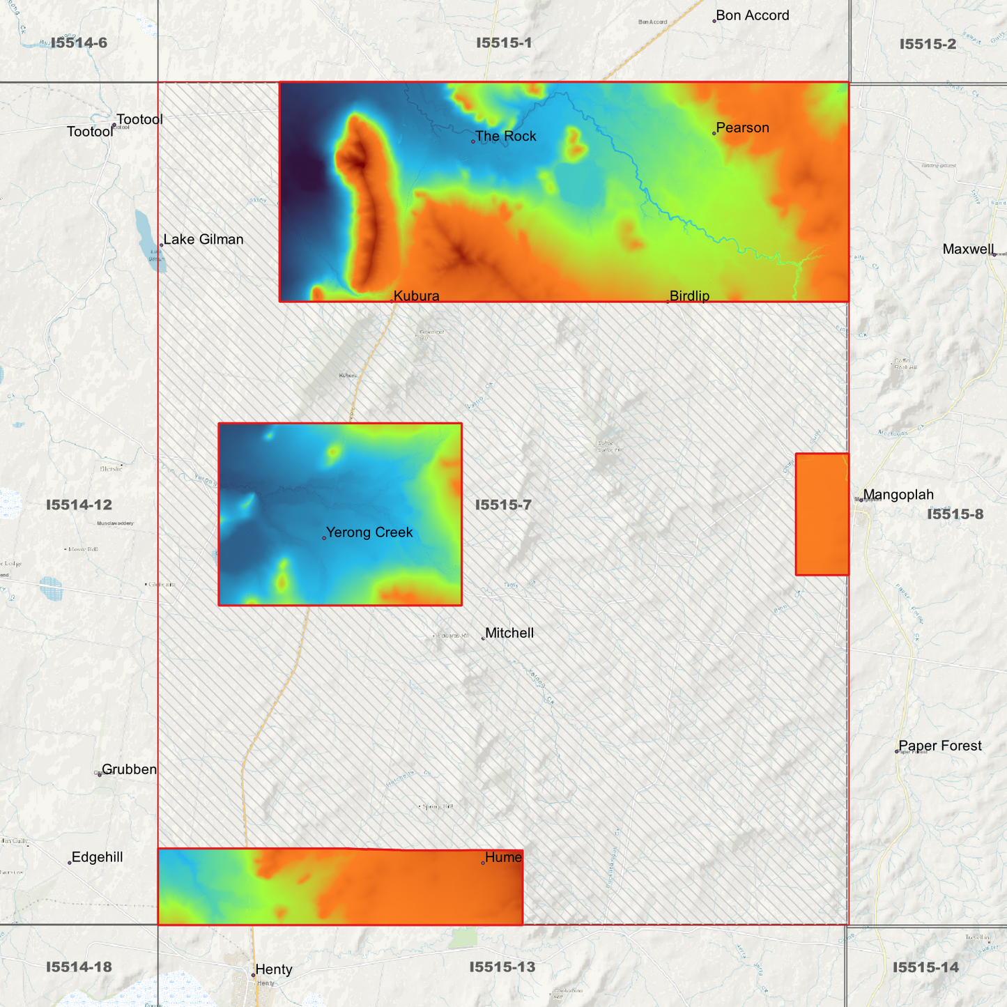 The Rock 1m & 5m Digital Elevation Models (I5515-7)