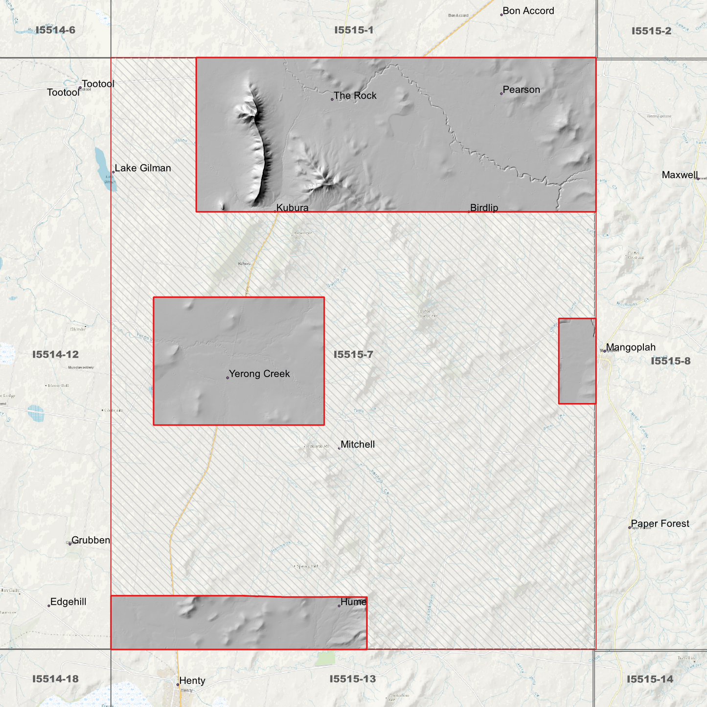 The Rock 1m & 5m Digital Elevation Models (I5515-7)