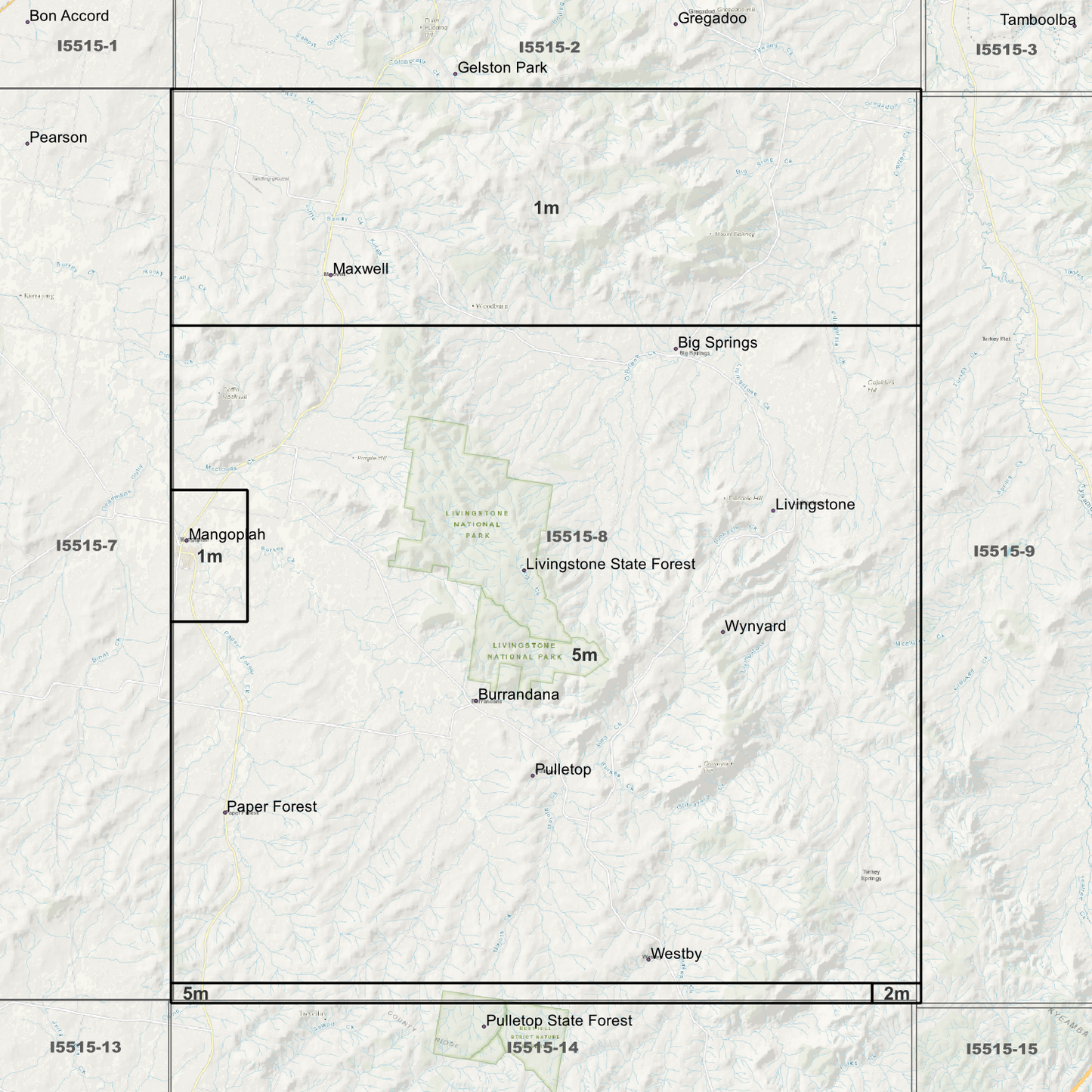 Livingstone 1m & 5m Digital Elevation Models (I5515-8)