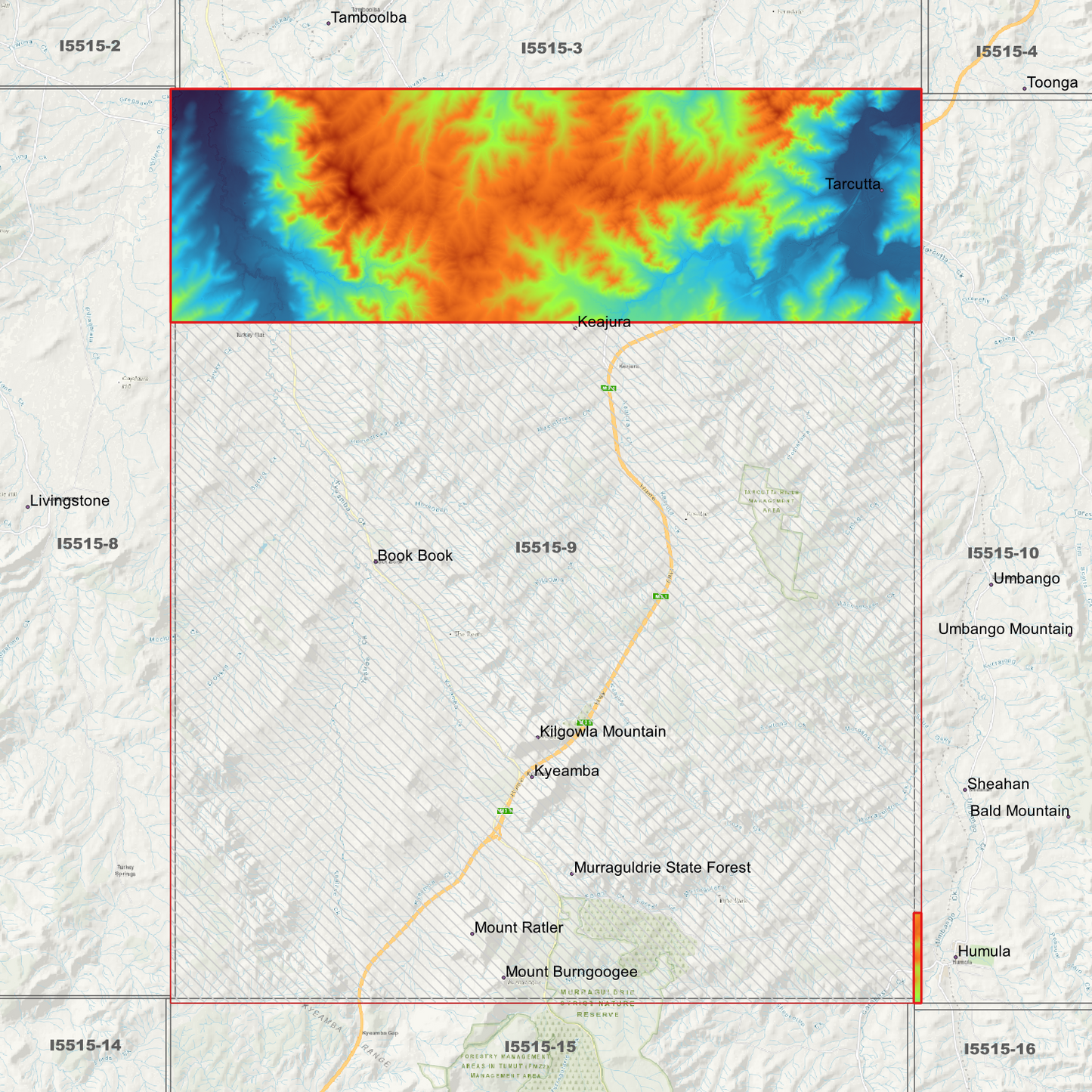 Tarcutta 1m & 5m Digital Elevation Models (I5515-9)