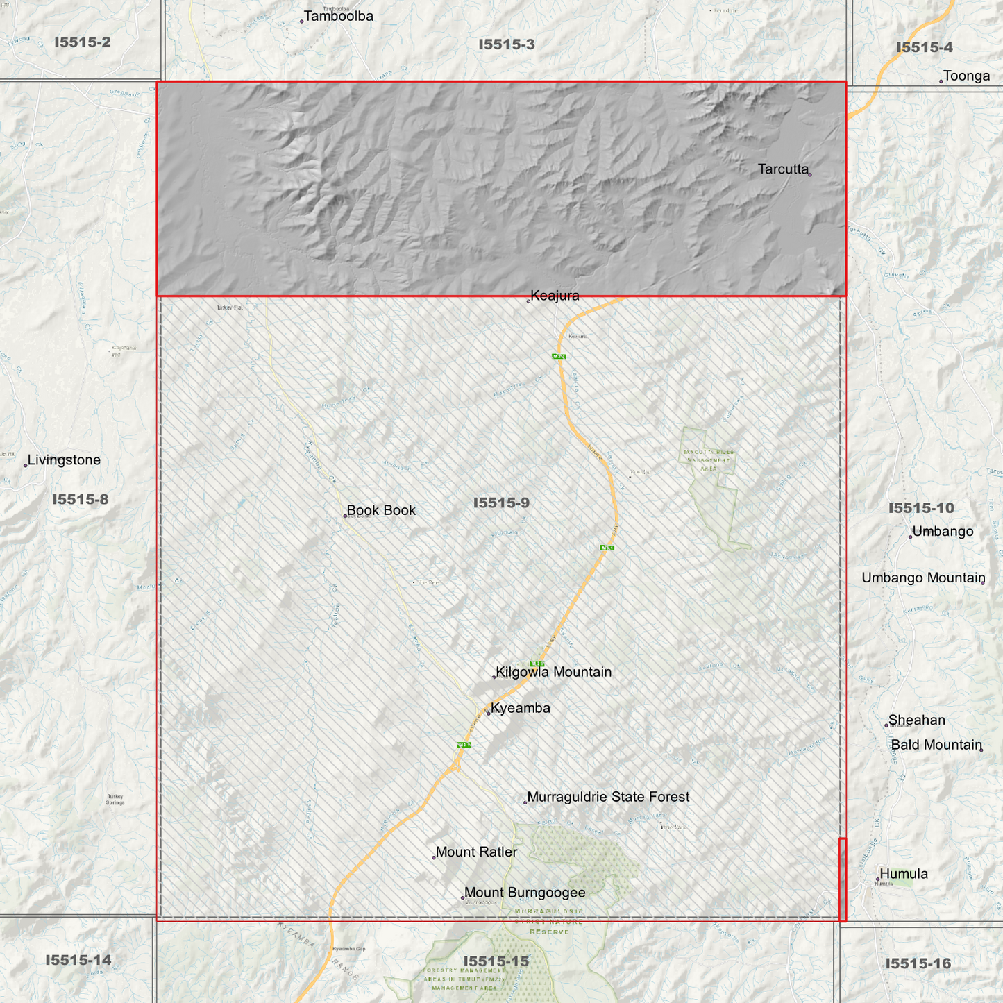Tarcutta 1m & 5m Digital Elevation Models (I5515-9)