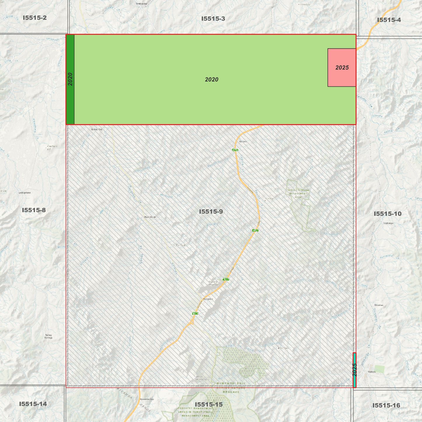 Tarcutta 1m & 5m Digital Elevation Models (I5515-9)