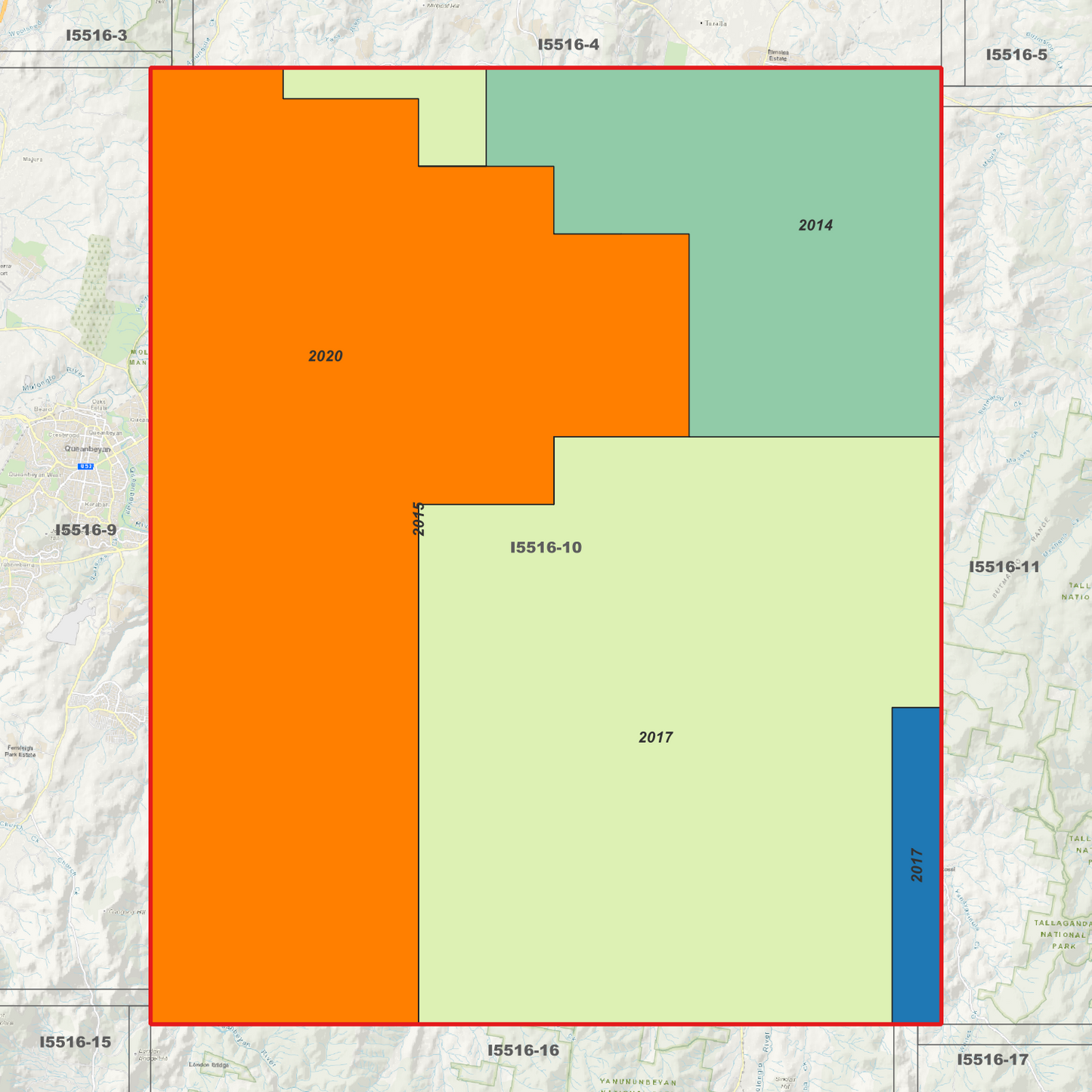 Carwoola 1m Digital Elevation Model (I5516-10)