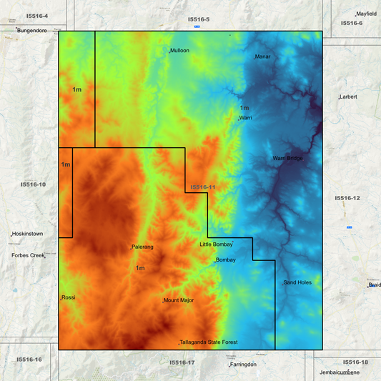 Palerang 1m Digital Elevation Models (I5516-11)