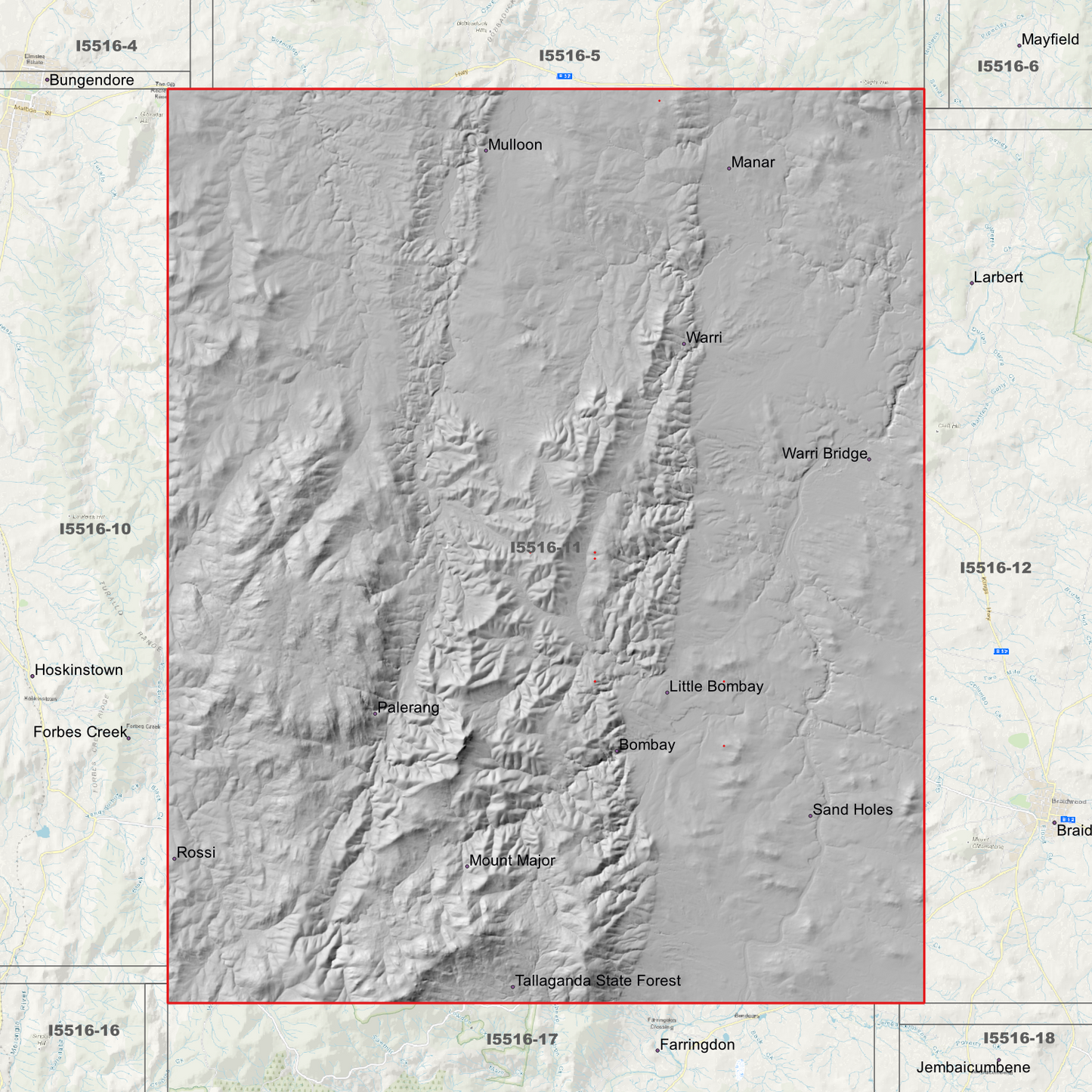 Palerang 1m Digital Elevation Models (I5516-11)