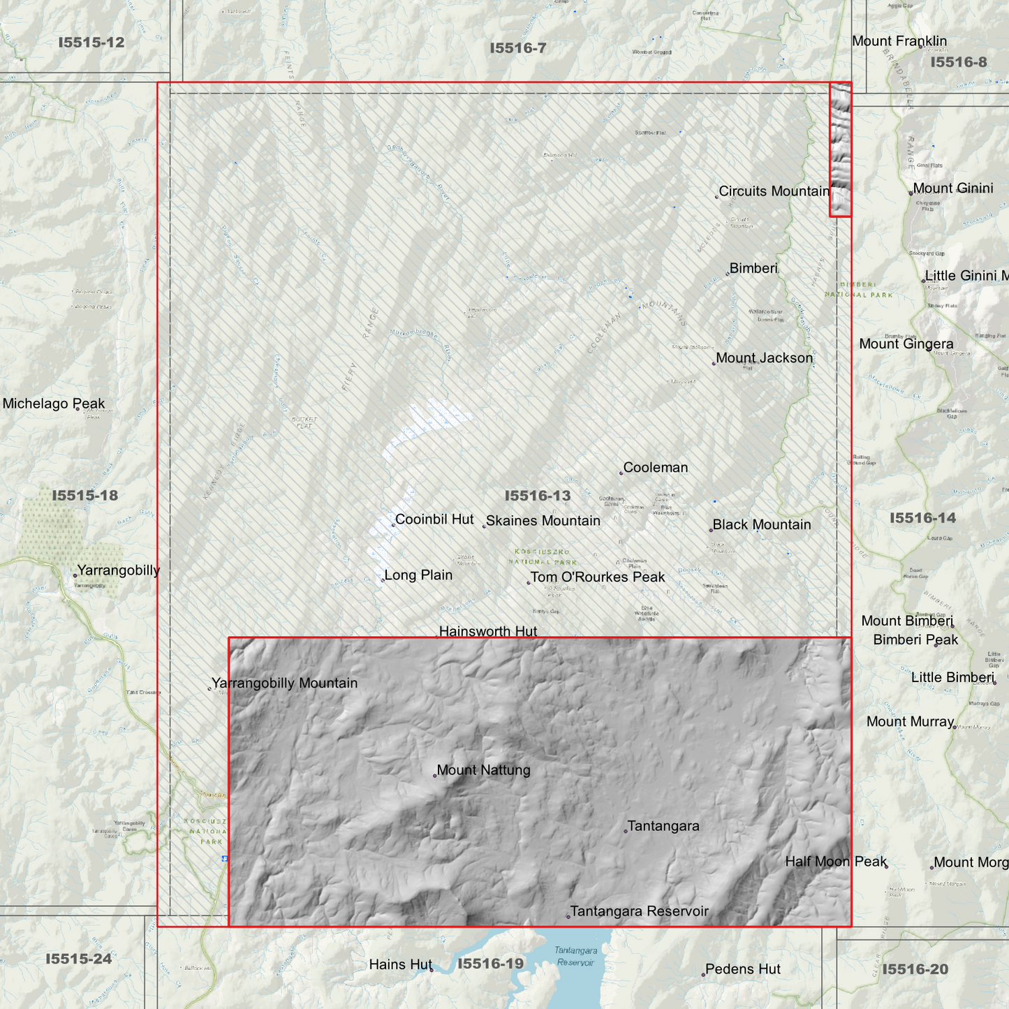 Tantangara 1m & 2m Digital Elevation Models (I5516-13)