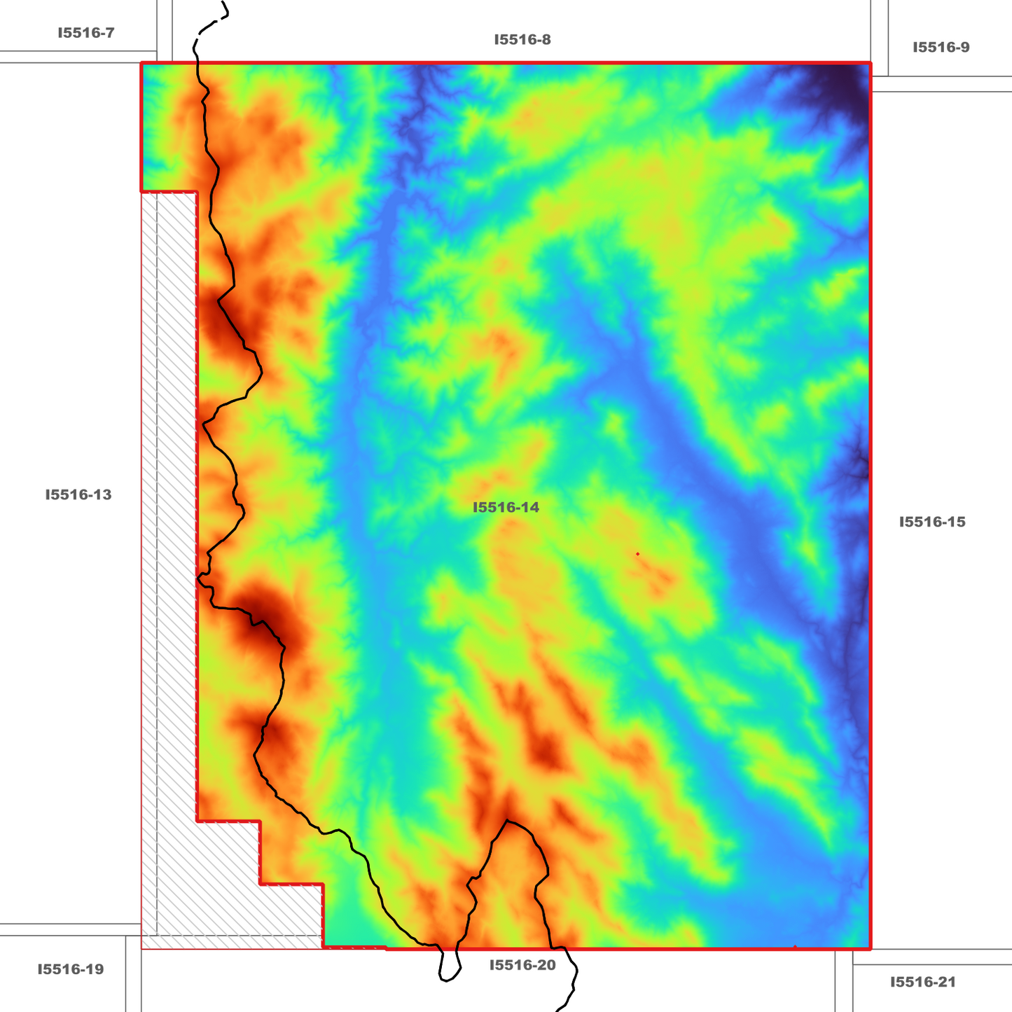 Bimberi 1m Digital Elevation Model (I5516-14)