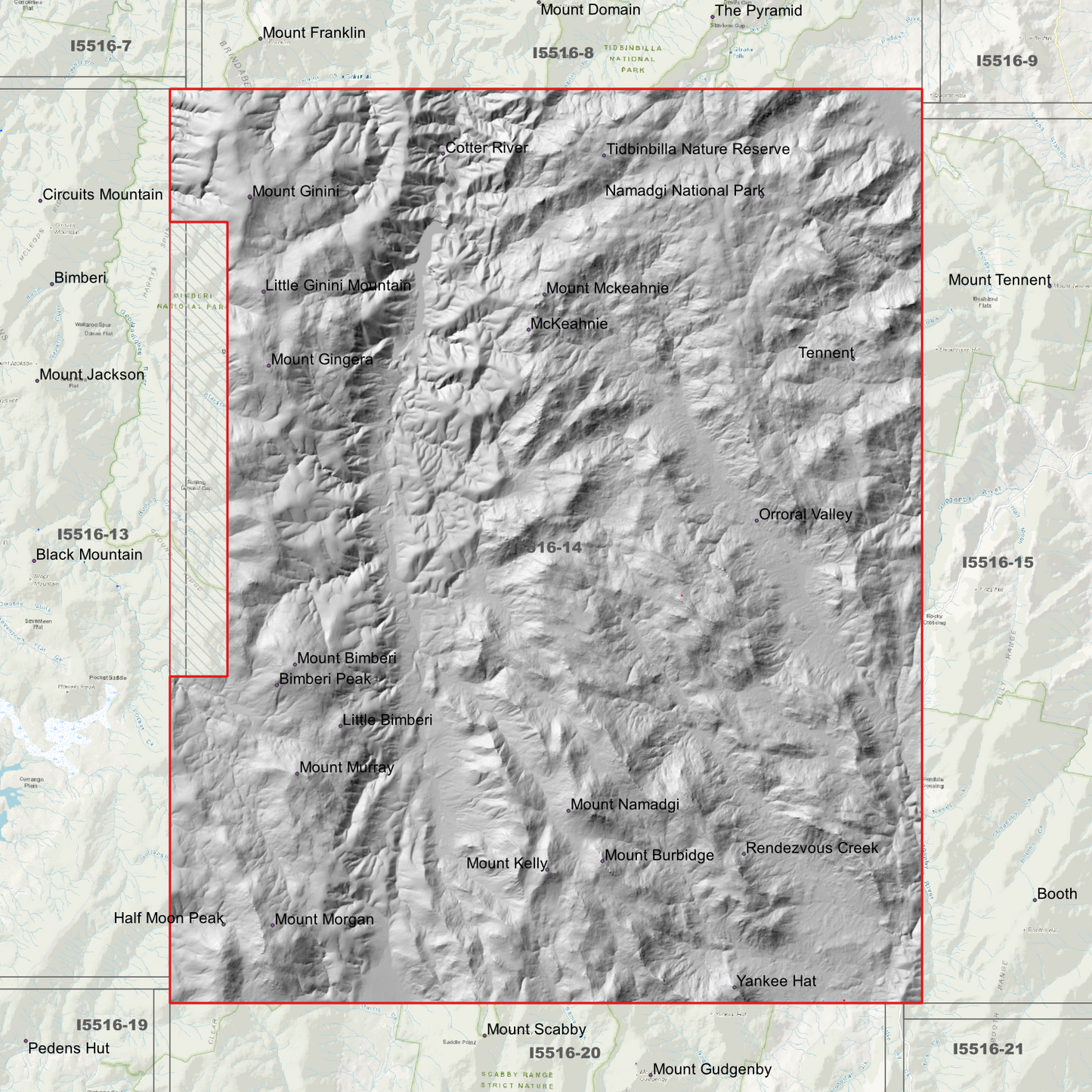 Bimberi 1m & 2m Digital Elevation Models (I5516-14)