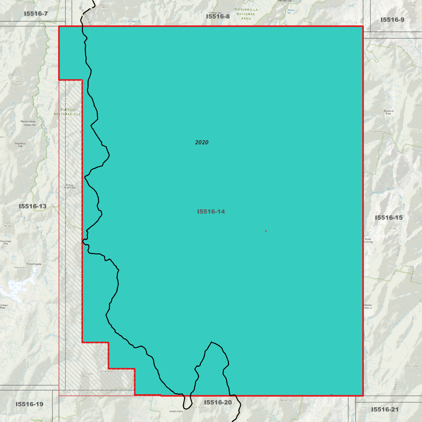 Bimberi 1m Digital Elevation Model (I5516-14)